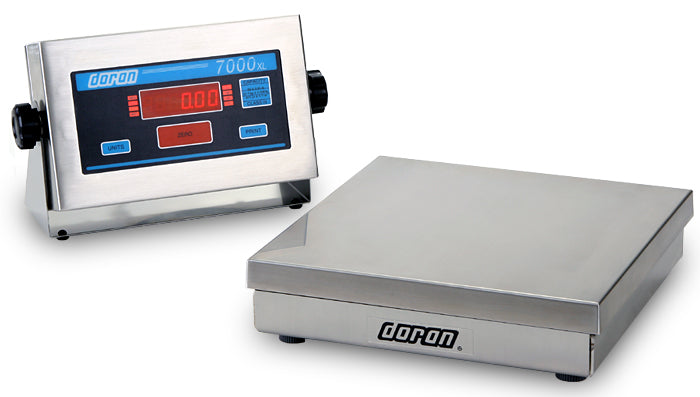 Doran 7000XL Stainless Steel Digital Bench Scale - 7100XL/15 NTEP 100LB X 0.02LB