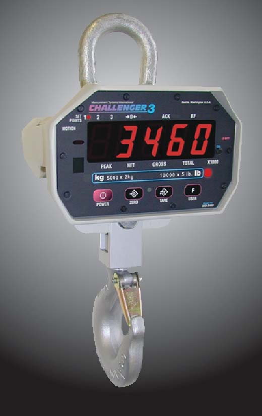 MSI 3460 Challenger 3 Crane Scale  - 5000 lb / 2500 kg