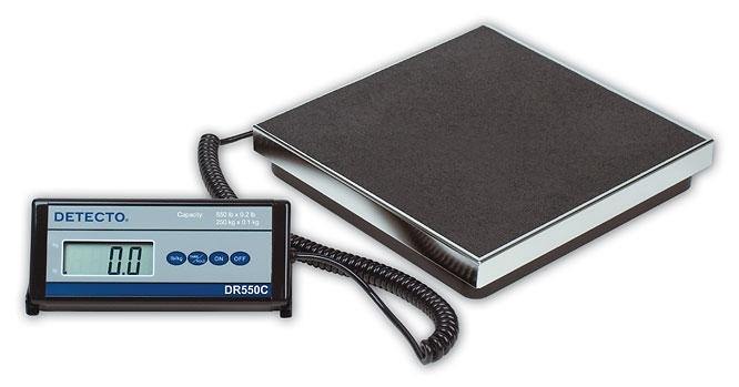 Detecto DR550C Stainless Steel Portable Base Scale - NewScalesonline.com